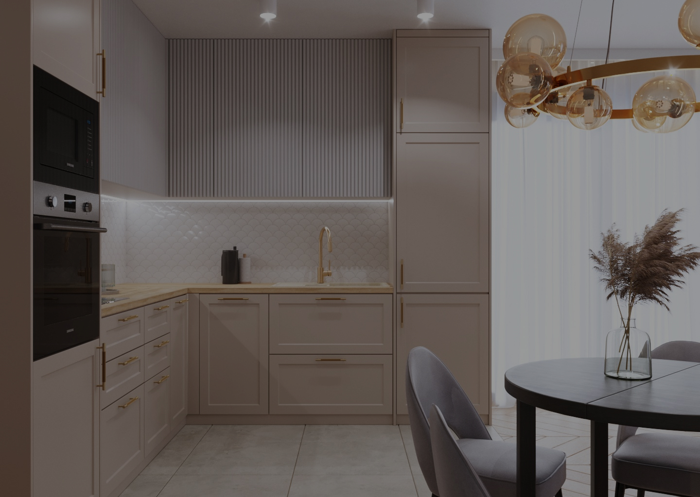 Jasna elegancka kuchnia