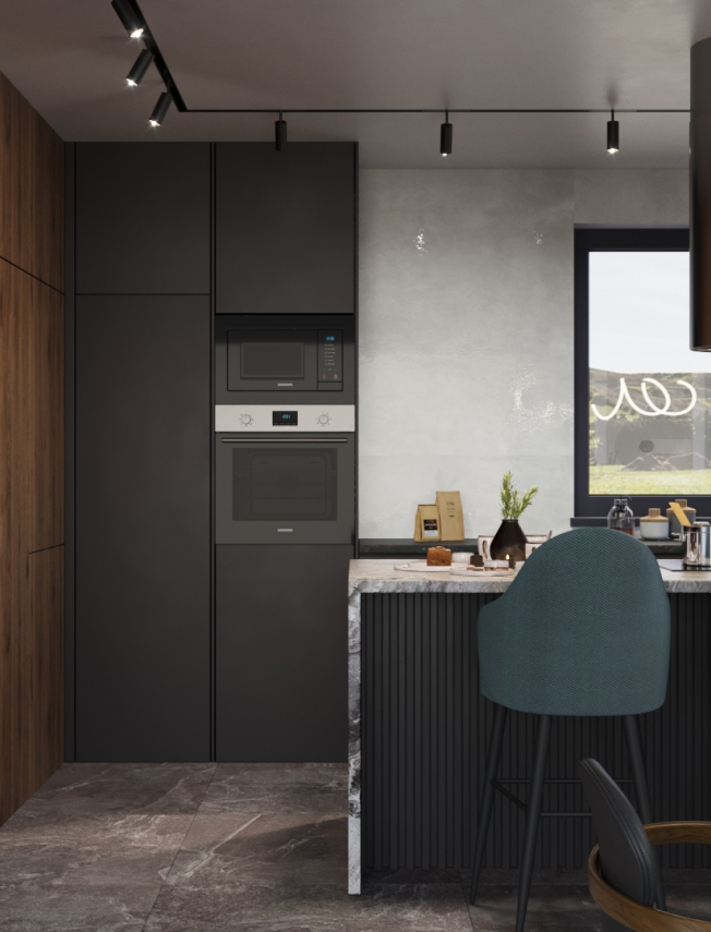 Kuchnia w ciemnej odsłonie